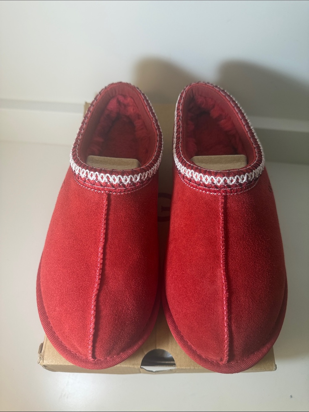 UGG Tasman Women’s Red Slip-On Slippers - Size 8
